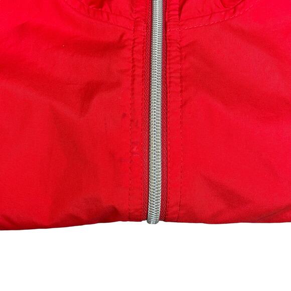 The Black Dog Red Kids Quarter Zip 7/8 Windbreaker Rain Jacket Hooded Pullover - Picture 14 of 16